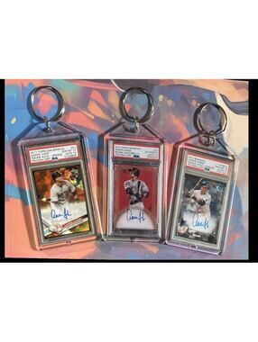 3132 Aaron Judge  3 Pack Bundle 3 Different Custom Novelty Keychains- Great Gift